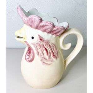 Neto & Gomes Rooster Pitcher Portugal Beak Spout Chicken 12" Tall Ceramic EUC